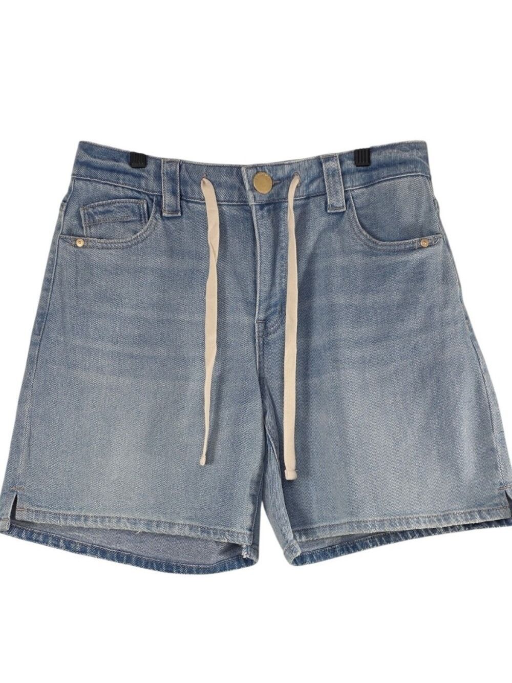 Democracy Ab'leisure Skyrise Relaxed Denim Shorts Light Wash Size 6 NWT